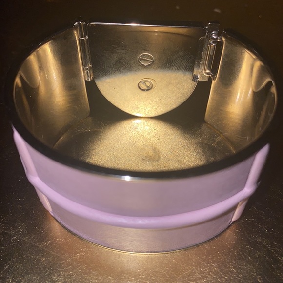 DIOR 💯% authentic diorama pink metal/leather cuff - Picture 9 of 13